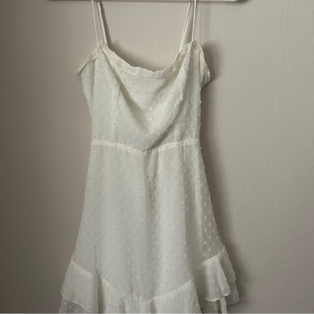 Lucy In The Sky Jianna fit and flare mini dress in white